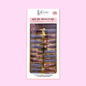 PRESS ON NAILS- COFFIN EXTRÊME MOTIFS TIGRE