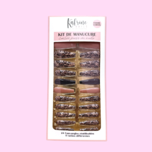 PRESS ON NAILS- COFFIN EXTRÊME MOTIFS SNAKE