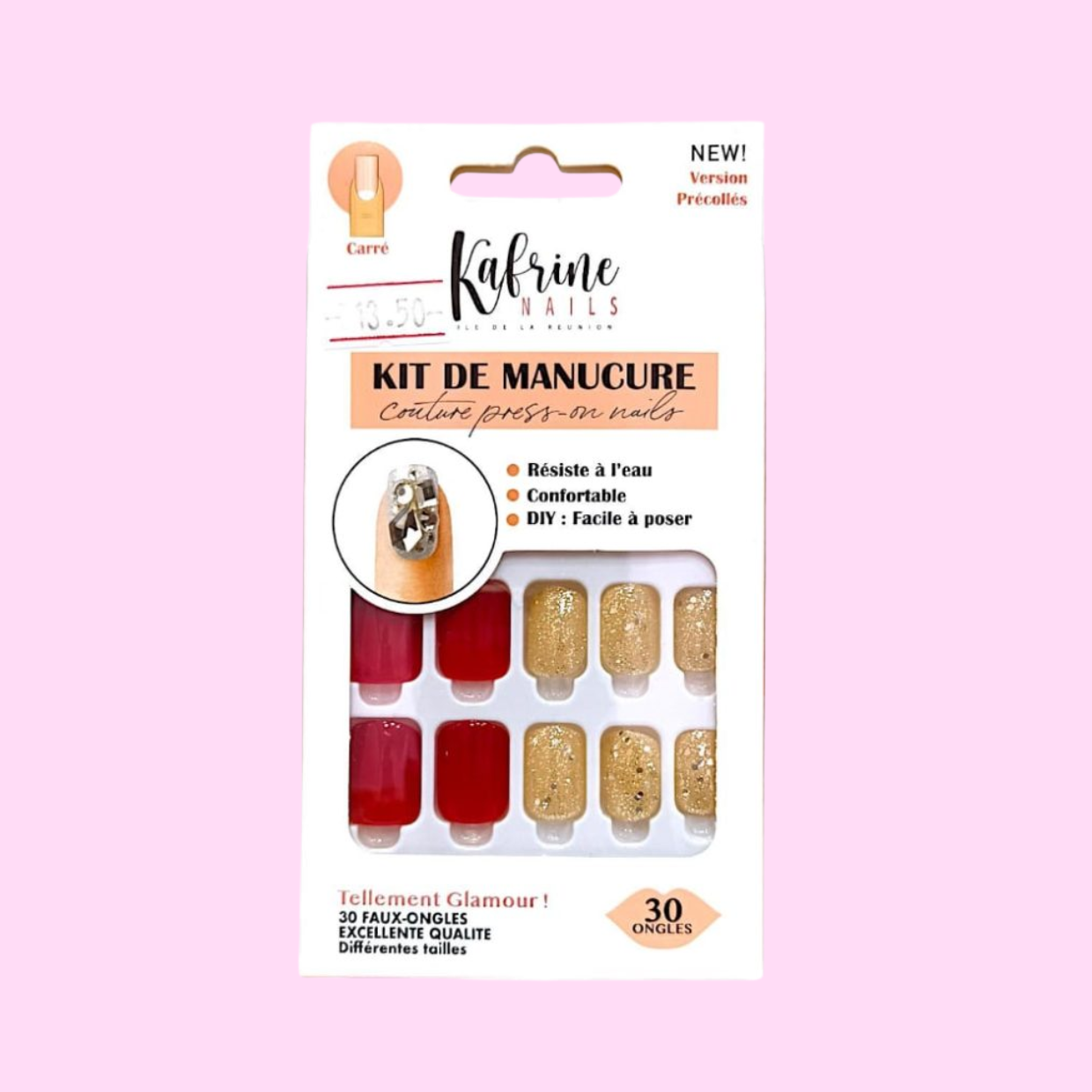 PRESS ON NAILS STRASS AND CHIC- GEORGEOUS