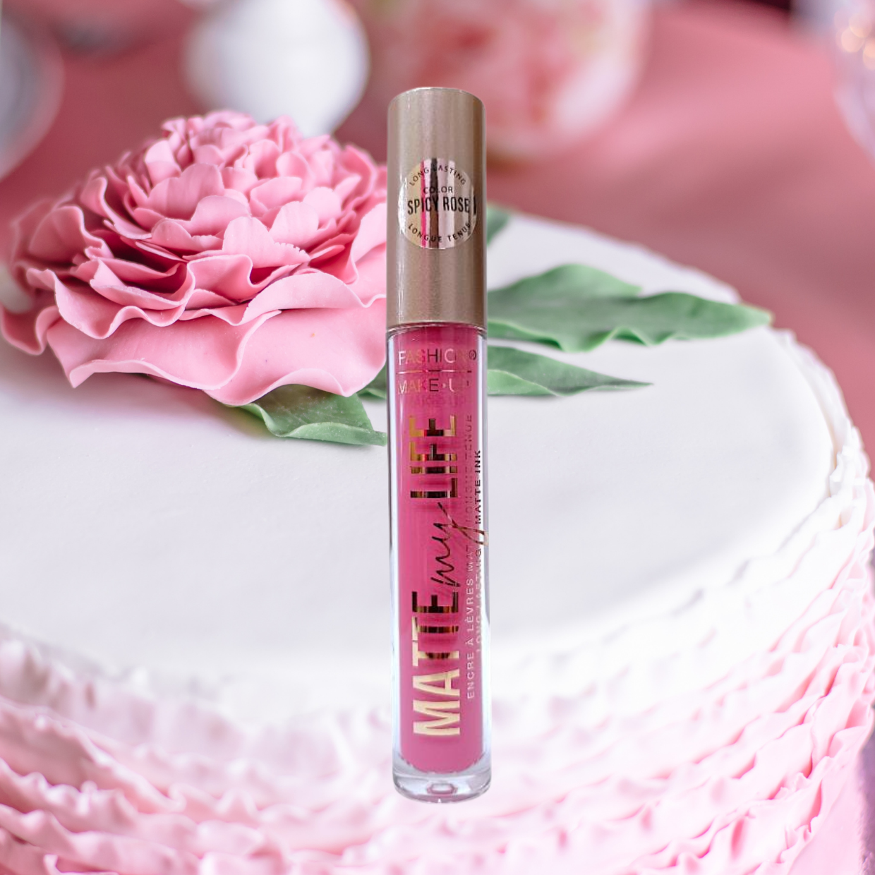 GLOSS LIPS- MATTE SPICY ROSE – Image 2