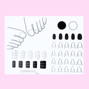 TAPIS NAIL ART ONGLERIE- BLANC