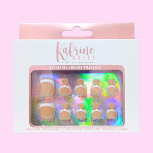 PRESS ON NAILS PEDICURE- NUDE FRENCH