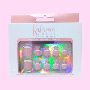 PRESS ON NAILS PEDICURE- PINK FRENCH