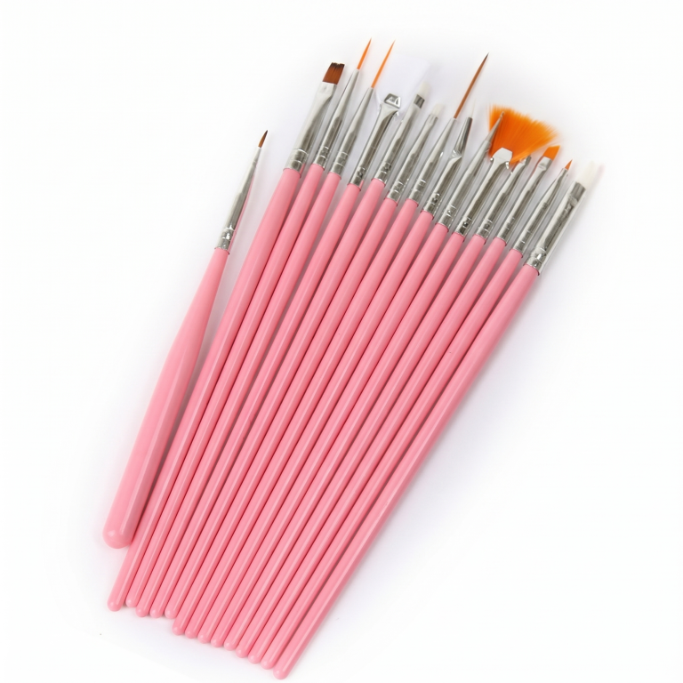 SET PINCEAUX NAIL ART 15 PIÈCES