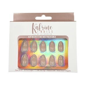 PRESS ON NAILS NON PRÉCOLLÉ EN RELIEF 30 PIÈCES