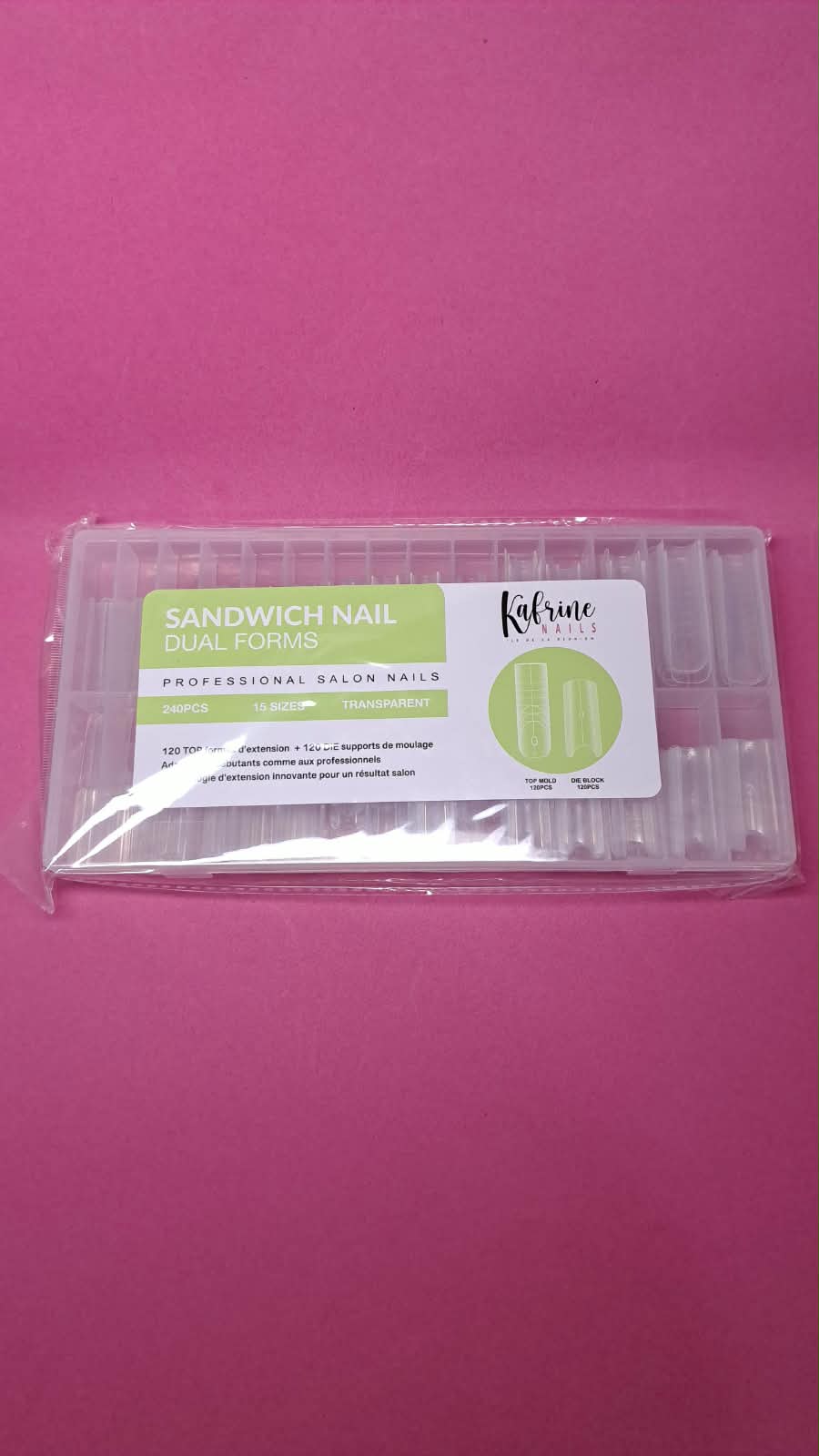 SANDWICH NAIL CARRE- POP IT DOUBLE 240 PCS