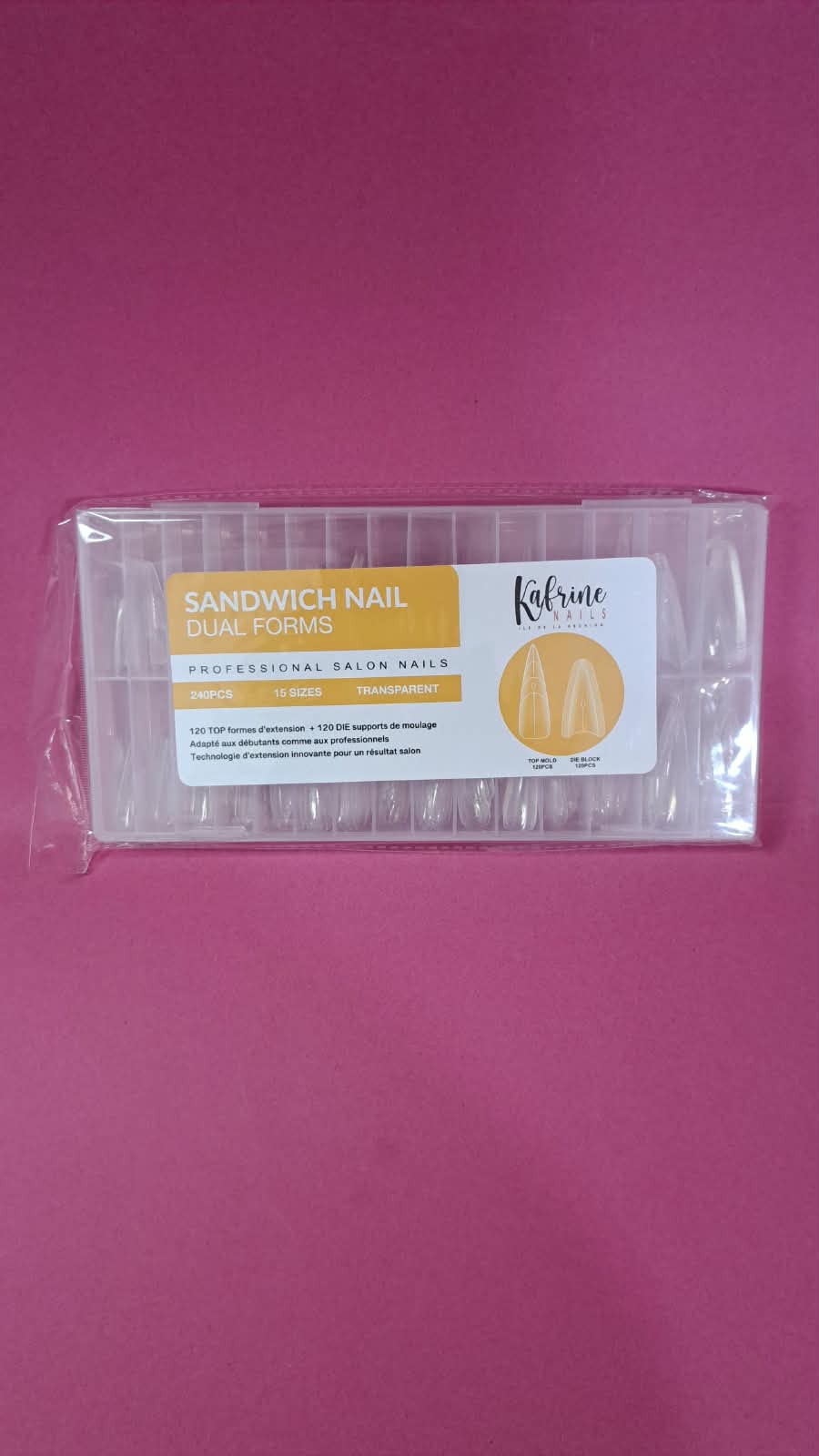 SANDWICH NAIL STILLETO - POP IT DOUBLE 240PCS