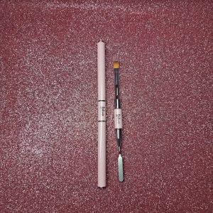PINCEAU 2 EN 1 PLAT ET SPATULE - ROSE